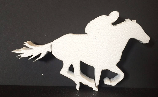 Horse & Rider Cut Out