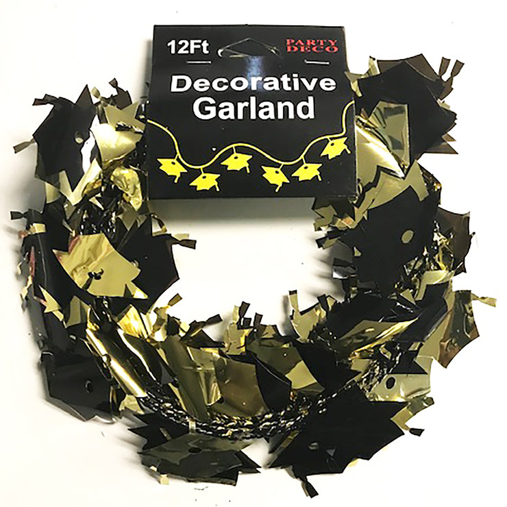 Graduation Garland - Blk/Gold