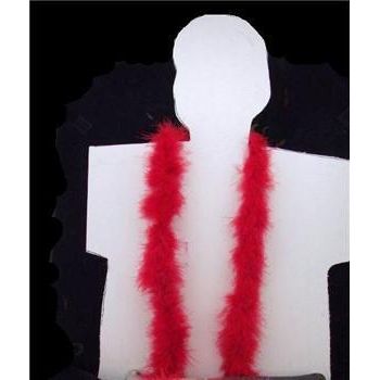 Red Marabou Boa