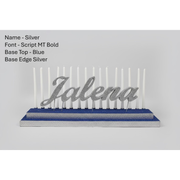 Candle Lighting Display- Joined Letters Font Script MT Bold