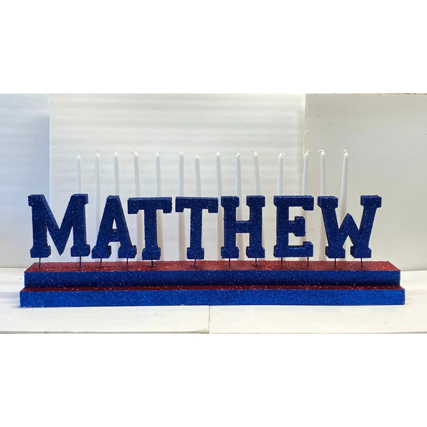 Candle Lighting Display - College Font