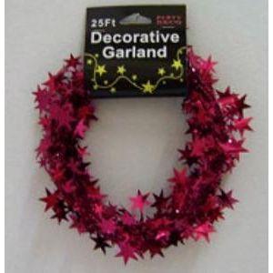 Burgundy Star Garland