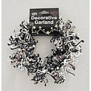 Music Note Garland - Black/Silver