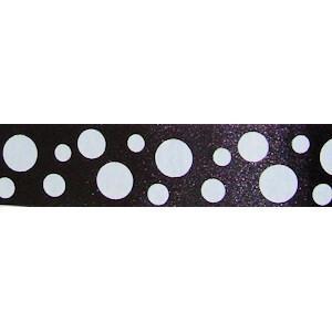 Black w/White Dots Ribbon