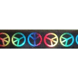 Black w/Peace Signs Ribbon