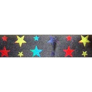 Black w/ Multi Stars Ribbon