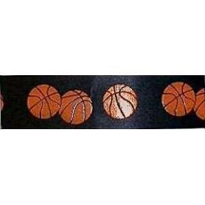 Black Basketball Theme Ribbon
