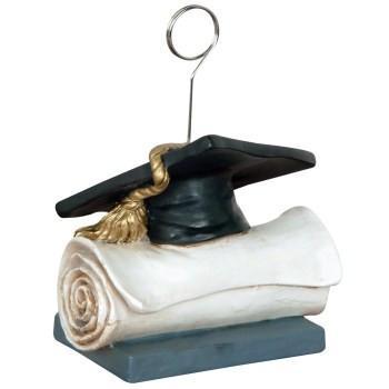 Grad Cap Graduation Balloon Weight / Photo Holder