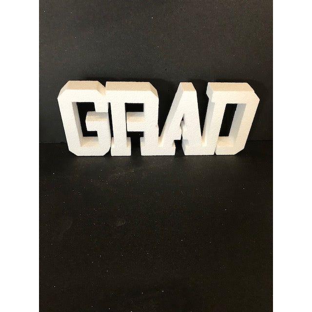 Grad College Font (EPS Foam Cutout)