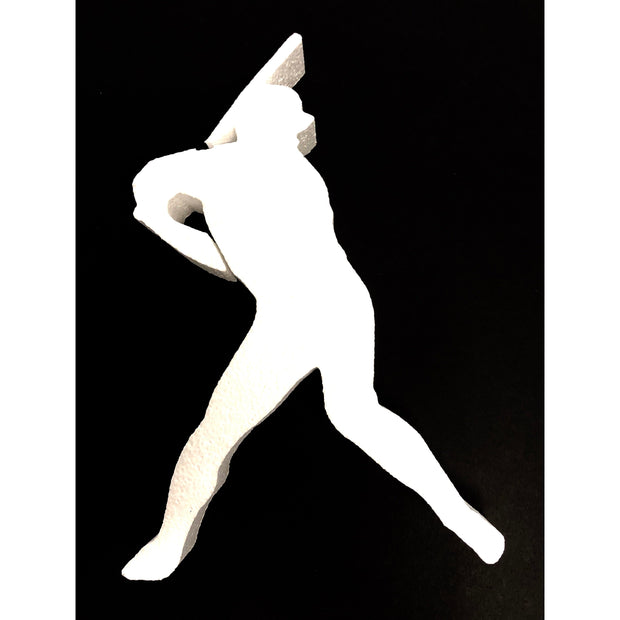 Baseball Hitter Glittered Cutout