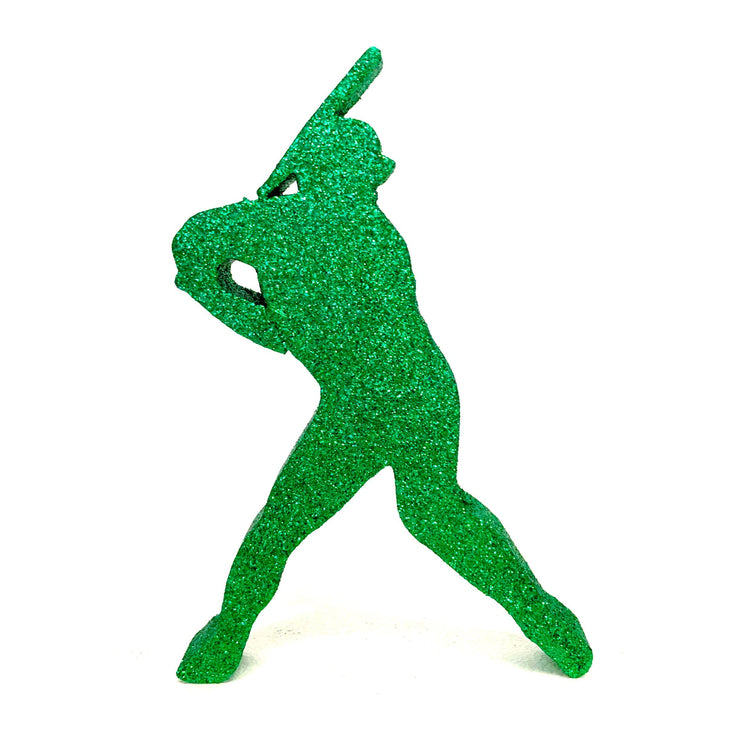 Baseball Hitter Glittered Cutout