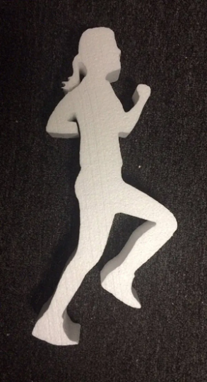 Jogging Female (EPS Foam Cutout)